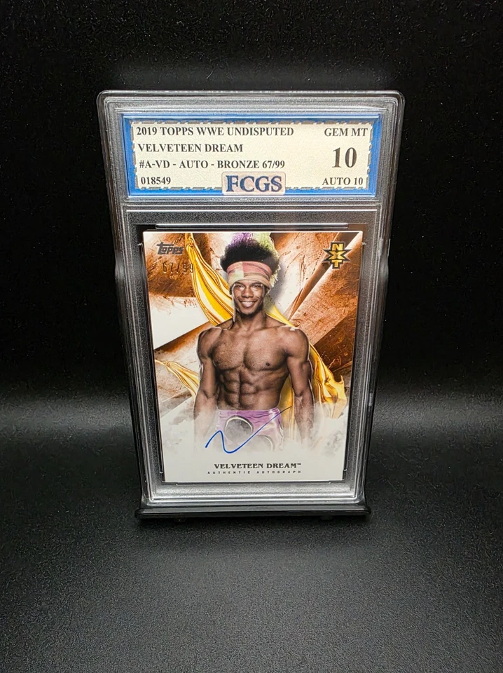 Velveteen Dream #A-VD (2019) Topps WWE Undisputed Auto Bronze /99 - Graded 10 - Image 1 of 2