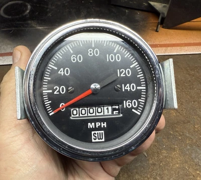 Stewart Warner Vintage 160 MPH 3 3/8" Speedometer - Image 1 of 4
