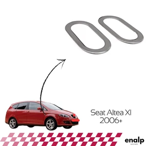 Cubierta de luz de señal cromada 2 piezas Skoda Altea XL 2006-después acero inoxidable - Imagen 1 de 6