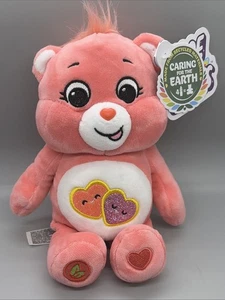 Care Bear Fun Size Sparkle Pink Hearts 9.5” Love A Lot Bear 2024 - Imagen 1 de 2