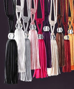 Corbatas con borla de cuerda con función de cristal acrílico (precio por par) - Imagen 1 de 1