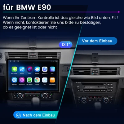 Carplay Für BMW E90 13.1"Android 13 Autoradio GPS Navi WIFI 4G BT SWC DAB+ 2+32G - Bild 1 von 4