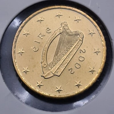  50 Centimes Euro 2002 Irlande BU FDC Du Coffret UNC FAUTÉ  - Photo 1/4