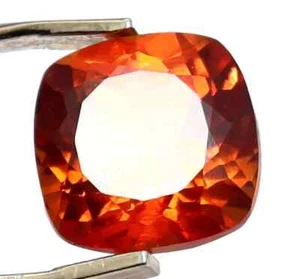 Cojín de zafiro naranja natural de 5,20 quilates certificado piedras preciosas sueltas con regalo gratis - Imagen 1 de 6