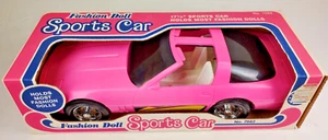 Vintage (Barbie) Corvette Fashion Doll Sports Car 17 1/2" Long Near Mint W/ Box - Picture 1 of 22