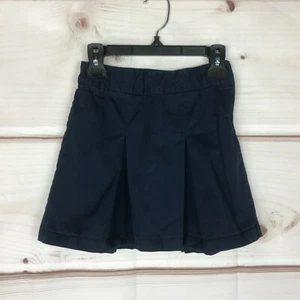 Cat & Jack Skort Girls 5 Blue Pleated Solid School Uniforms Casual Solid Zipper - Picture 1 of 9