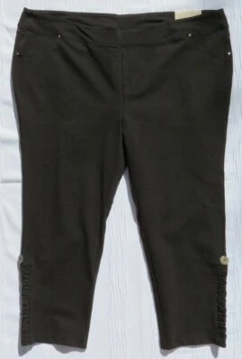 NEW $79 SOFT SURROUNDINGS Stretch Cotton Shorewood Crop Leggings Pants US 3X - Image 1 of 4