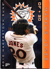 2010 Multi-Ad Hagerstown Suns Minor League Baseball #25 Marcus Jones