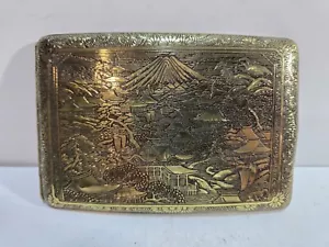 ANTICO PORTASIGARETTE DRAGO ORIENTALE MULTICOLORE 4 1/2 x 3" 7352/2 - Foto 1 di 11