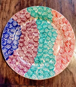 Lamas Pottery Stoneware Dinner Plate Italy Hand made 10½" - Picture 1 of 4