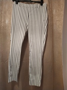 H\u0026M White Trousers for Women for sale 