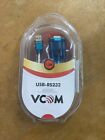 VCOM USB to RS232 Male 9 Pin Male Serial Connector 1.2 Meter Cable Durable