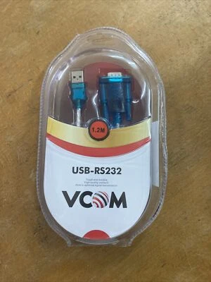 VCOM USB to RS232 Cable Male 9 Pin Male Serial Connector 1.2 Meter Top Quality - Image 1 of 3