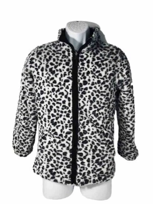 VERTICAL’9 Girls Reversible Full Zip Jacket w/ Pockets Faux Fur and Nylon Sz XL - Image 1 of 4