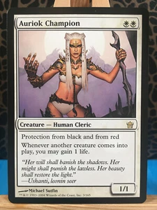 MTG - Auriok Champion. Fifth Dawn. Seltene weiße Kreatur - menschlicher Kleriker. 003. - Bild 1 von 2