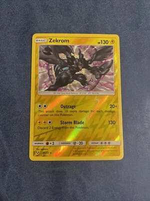 Zekrom 35/73 - Reverse Holo Rare - Sun & Moon Shining Legends - Pokemon TCG VLP - Image 1 of 2