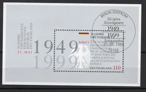 B518- Hoja miniatura estampilla Alemania Scott # 2041 usada - Imagen 1 de 1
