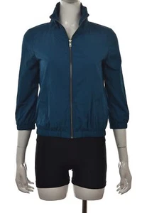 Calvin Klein Womens Jacket Size XS Teal Blue 3/4 Sleeve Windbreaker Outerwear - Foto 1 di 4
