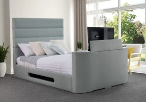 Mazarine King Size TV bed frame - Picture 1 of 3