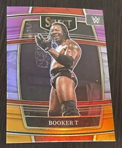 2022 PANINI SELECT WWE BOOKER T CONCOURSE PURPLE & ORANGE PRIZM #93 - Picture 1 of 2
