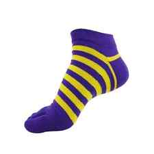 New Men Casual Five Finger Toe Socks Comfortable Soft Stripes Cotton Cozy Socks
