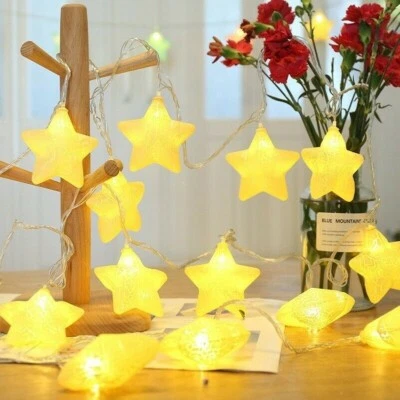 LED Star Lights String Lamp Fairy Wedding Christmas Tree Party Home Decor - Image 1 of 4