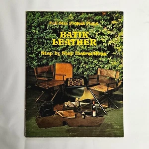 1975 Vintage Batik Leather Project Plans Step by Step Instructions Book - Picture 1 of 13