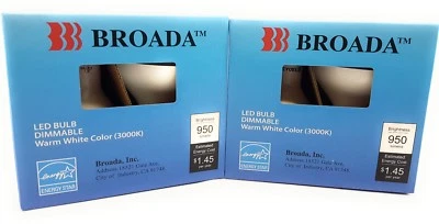 LED Light Bulbs 950 Lumens 3000k Flood Lamp BR30 12W Broada 4 Pack - Image 1 of 4