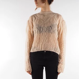 Alexander McQueen MCQ  Women's Beige Mohair Knit Sweater Jumper size S / Small - Picture 1 of 10