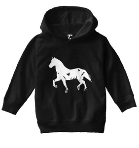 Horse Silhouette With Butterflies - Animal Lover Toddler/Youth Hoodie - Picture 1 of 12