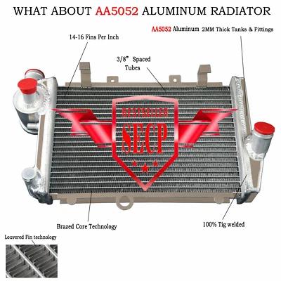Radiador de aluminio de 2 filas para BMW K1 K75 K100 K1100 LT RS RT1464568 1984-1997 Foto 1 de 4