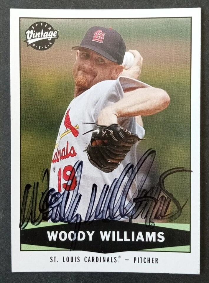 2004 Upper Deck (VINTAGE) SIGNED: Woody Williams, CARDINALS #177 - Image 1 of 1
