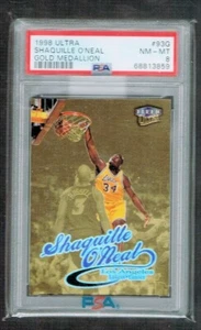 1998-99 Ultra Gold Medallion #93G Shaquille O'Neal  PSA 8  4139* - Picture 1 of 2