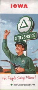1961 Cities Service Road Map: Iowa NOS - Bild 1 von 1
