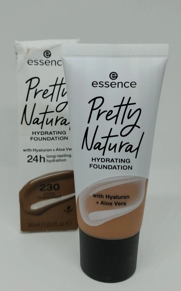 Essence Pretty Natural Hydrating Foundation 230 Cool Chestnut 30ml NIB - Image 1 of 4
