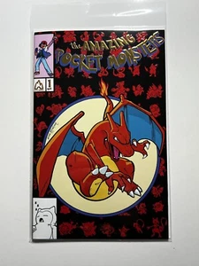 L👀K C2E2 Excl AMAZING Pocket Monsters SET #1 Charizard & Carnage /100 /75 Rare! - Picture 1 of 4
