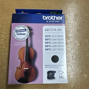 Genuine Brother LC127XL, Black Ink Cartridge, DCP-J4110DW, MFC-J4410DW LC127XLBK - Picture 1 of 4