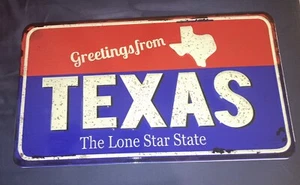 Greetings From Texas, Garden Decor Stake, Strong Durable, 13in WxH 18.8in - Picture 1 of 2
