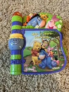 Winnie The Pooh Slide n’ Learn Story Book VTECH Sounds and Lights - Picture 1 of 9