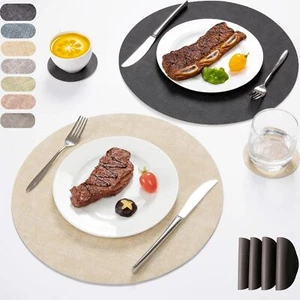 Placemats Placemats Set of 4 Wipeable Placemats Place Mats Washable Placemats... - Picture 1 of 7