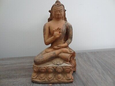 Antique  Tibetan Mongolian Buddhist Clay Statue • 369.99$