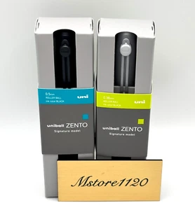 Juego de bolígrafos Mitsubishi Uniball Zento Signature Model plateado negro NUEVO - Imagen 1 de 15