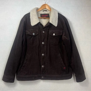 Tony Hawk Cotton Corduroy Sherpa Lined Jacket Brown Tan Men’s Size XL - Picture 1 of 10