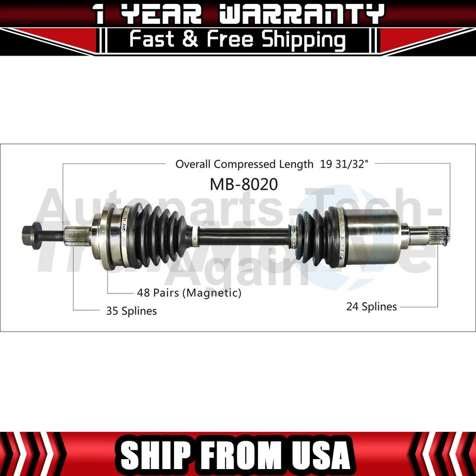 1 eje CV delantero derecho Trakmotive para Mercedes-Benz C240 2003-2005 Foto 1 de 1