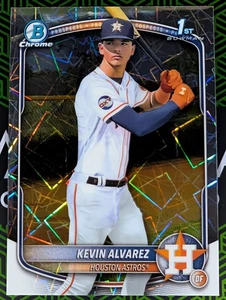Kevin Álvarez 2025 Bowman Chrome Mega Box Prospect 1er refractor láser Astros - Imagen 1 de 2