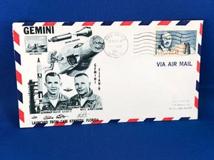 USA SPACE COVER 1966 USS BOXER GEMINI SIGNED ?? (A2/19) - Picture 1 of 3