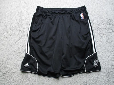San Antonio Spurs Shorts Mens Black NBA Basketball Adidas Performance Practice - Image 1 of 4