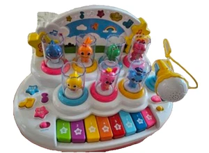 Pinkfong Baby Shark Nursery Rhyme Songs Karaoke Piano Toy Sound Operated Kid Toy - Picture 1 of 16