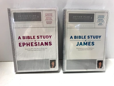 JOYCE MEYER - A Bible Study Of James AND Ephesians CD + DVD NEW/SEALED     J - Image 1 of 4