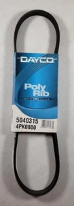 Serpentine Drive Belt Dayco 5040315 OEM 4PK0800 Poly Rib Quiet Design USA - Picture 1 of 6